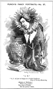 "Punch - Oscar Wilde" by Linley Sambourne - Punch, or the London Charivari. Licensed under Public domain via Wikimedia Commons - http://commons.wikimedia.org/wiki/File:Punch_-_Oscar_Wilde.png#mediaviewer/File:Punch_-_Oscar_Wilde.png